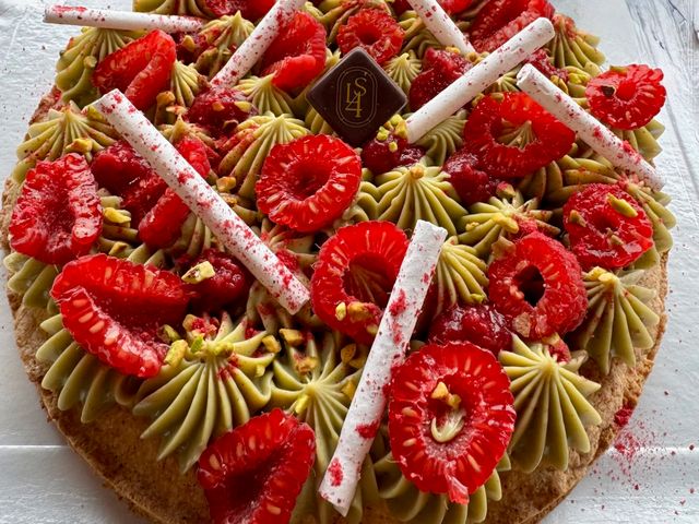 Lay 4 sens Tarte pistache framboise